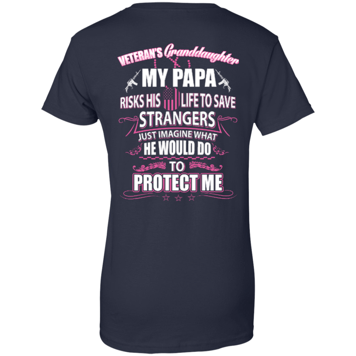 Veteran's Granddaughter My Papa Risks His Life To Save Strangers T-Shirt & Hoodie | Teecentury.com