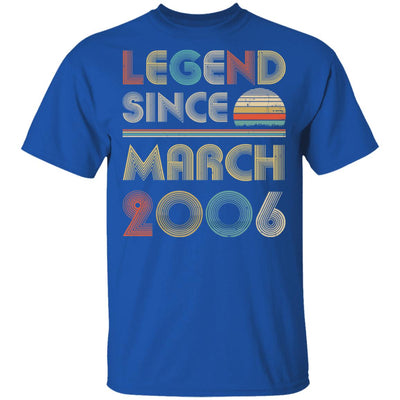 Legend Since March 2006 Vintage 16th Birthday Gifts T-Shirt & Hoodie | Teecentury.com