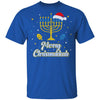 Christmas Ugly Hanukkah Sweater Menorah Merry Chrismukkah T-Shirt & Sweatshirt | Teecentury.com