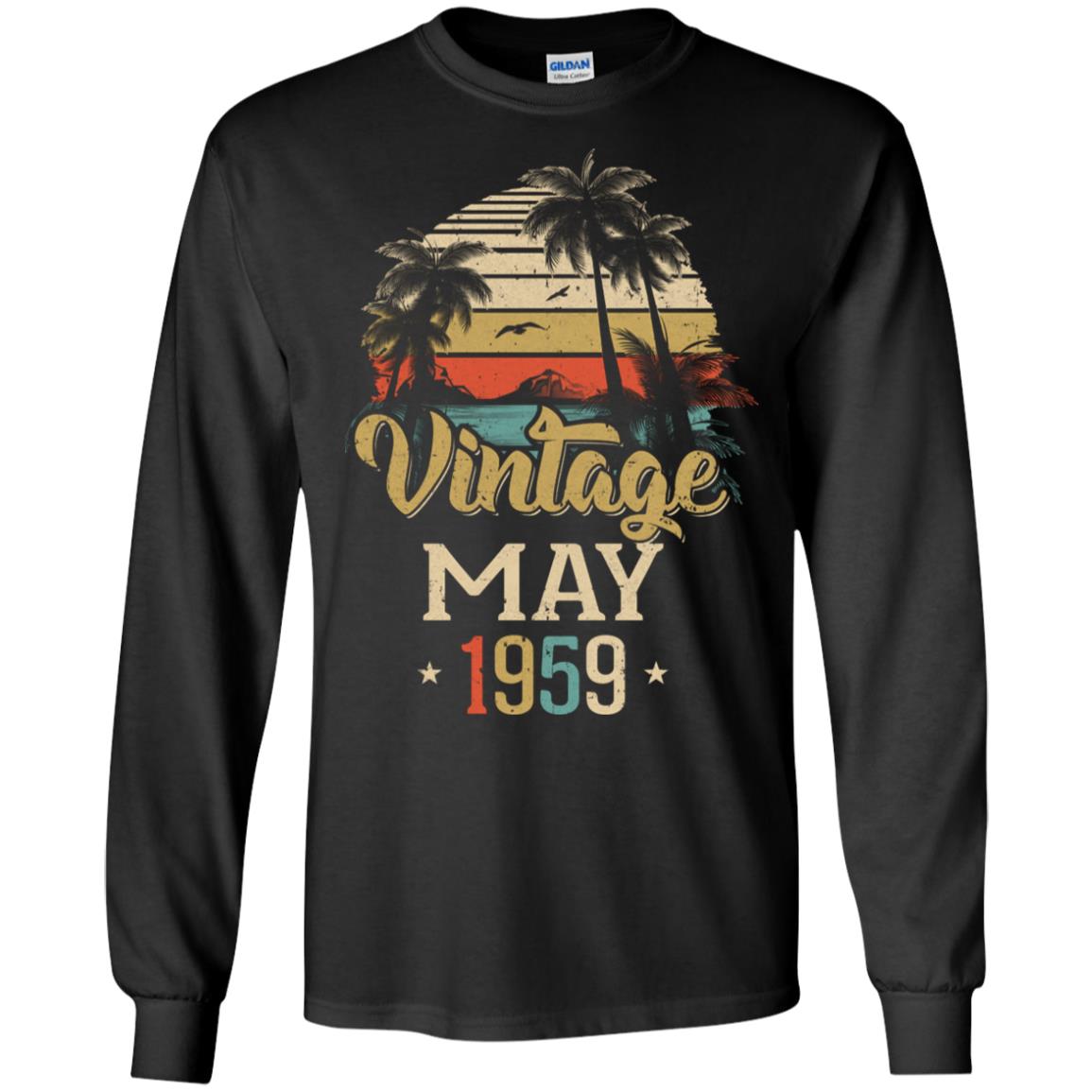 Retro Classic Vintage May 1959 63th Birthday Gift T-Shirt & Hoodie | Teecentury.com