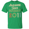 Awesome Since August 2011 Vintage 11th Birthday Gifts Youth Youth Shirt | Teecentury.com