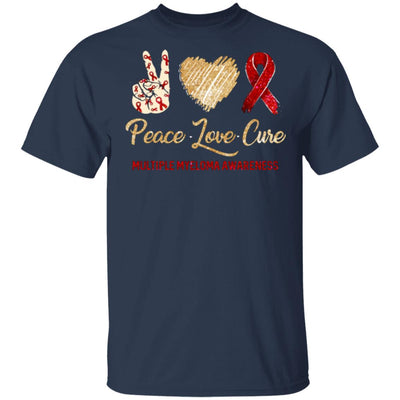 Peace Love Cure Multiple Myeloma Awareness T-Shirt & Hoodie | Teecentury.com