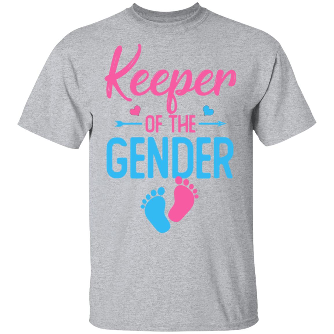 Keeper Of Gender Reveal Party Idea Baby Announcement T-Shirt & Hoodie | Teecentury.com
