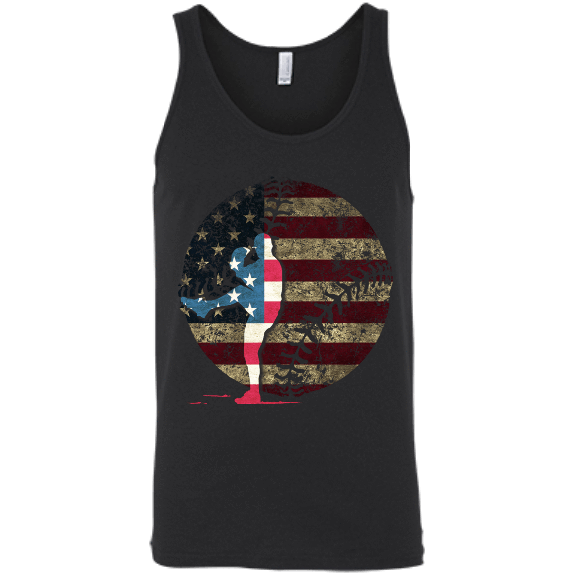 Pitcher Baseball America Flag T-Shirt & Hoodie | Teecentury.com