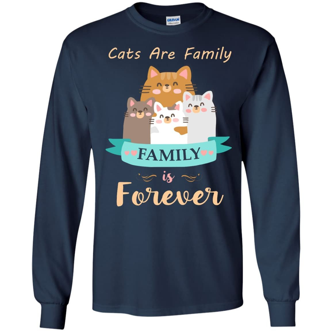 Cats Are Family Family Is Forever T-Shirt & Hoodie | Teecentury.com