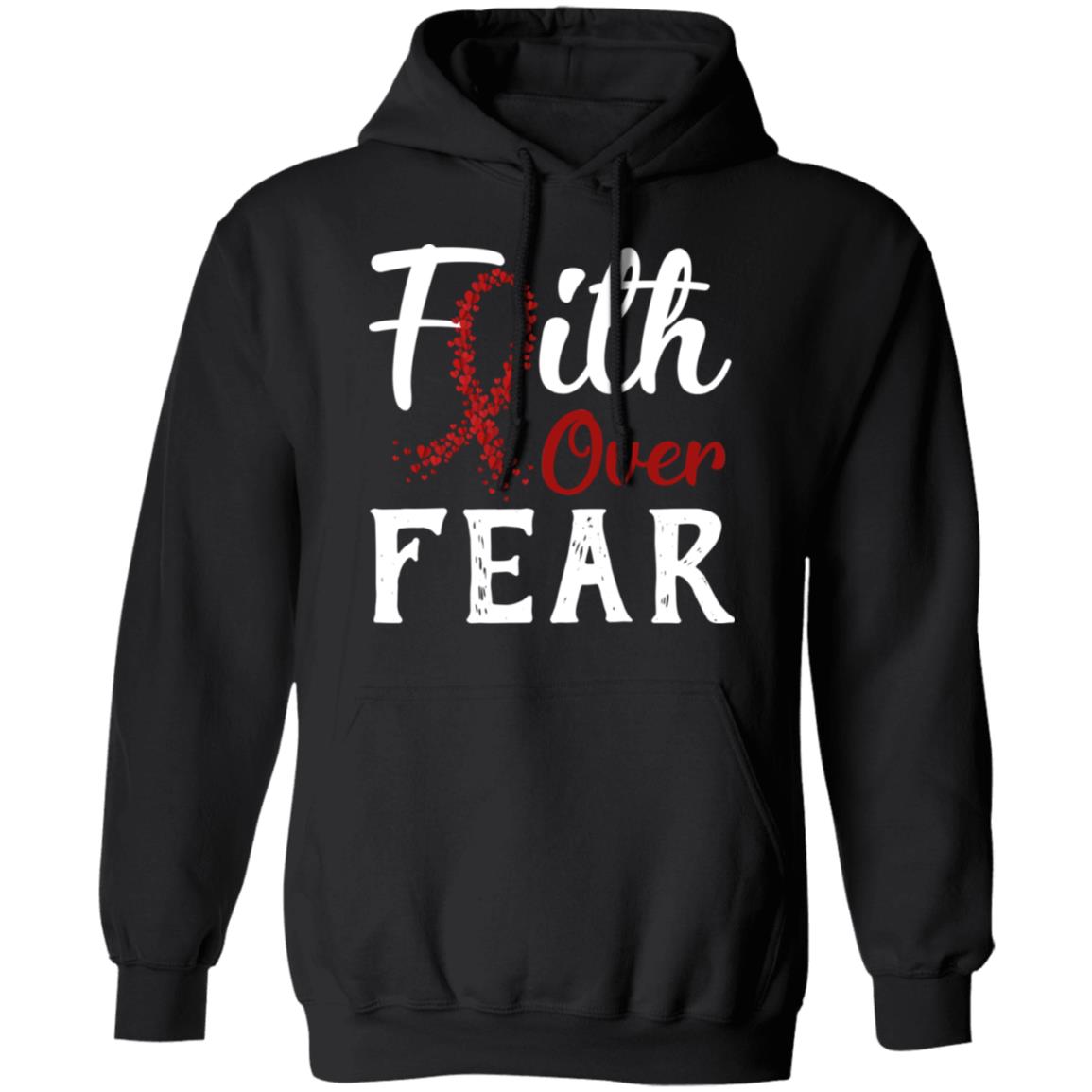 Multiple Myeloma Awareness Burgundy Faith Over Fear T-Shirt & Hoodie | Teecentury.com