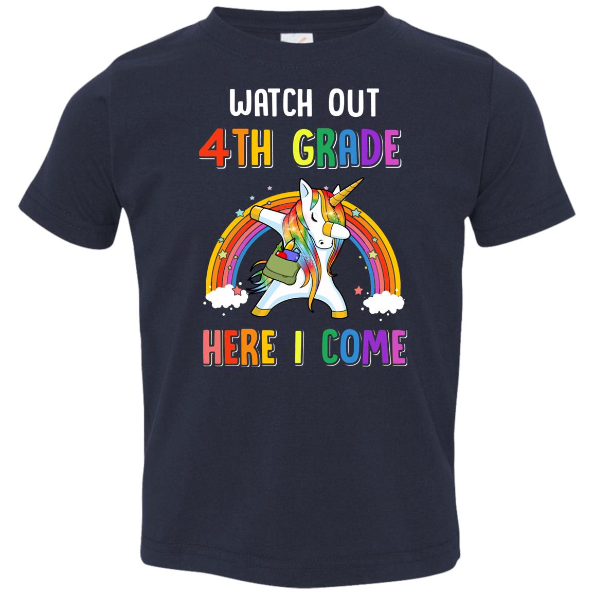 4th Grade Here I Come Unicorn Back To School Youth Youth Shirt | Teecentury.com
