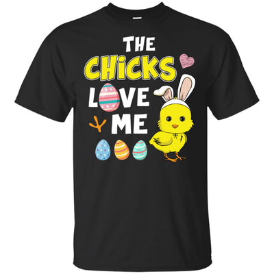 Happy Easter Funny Chick Bunny Ears With Egg T-Shirt & Hoodie | Teecentury.com