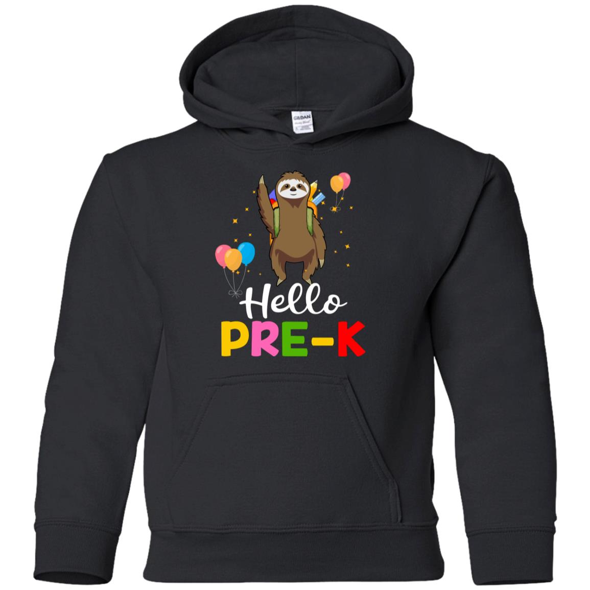 Funny Hello Pre-K Gift Back To School Sloth Gift Youth Youth Shirt | Teecentury.com