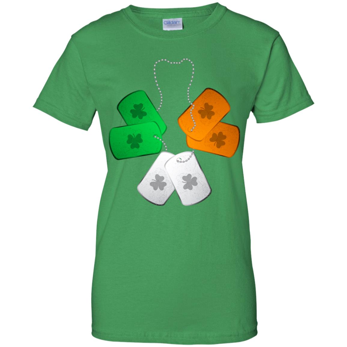Shamrock Dogtag Soldier Army St Patrick's Day T-Shirt & Hoodie | Teecentury.com