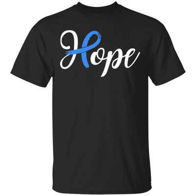 Colon Cancer Awareness Blue Ribbon Hope T-Shirt & Hoodie | Teecentury.com