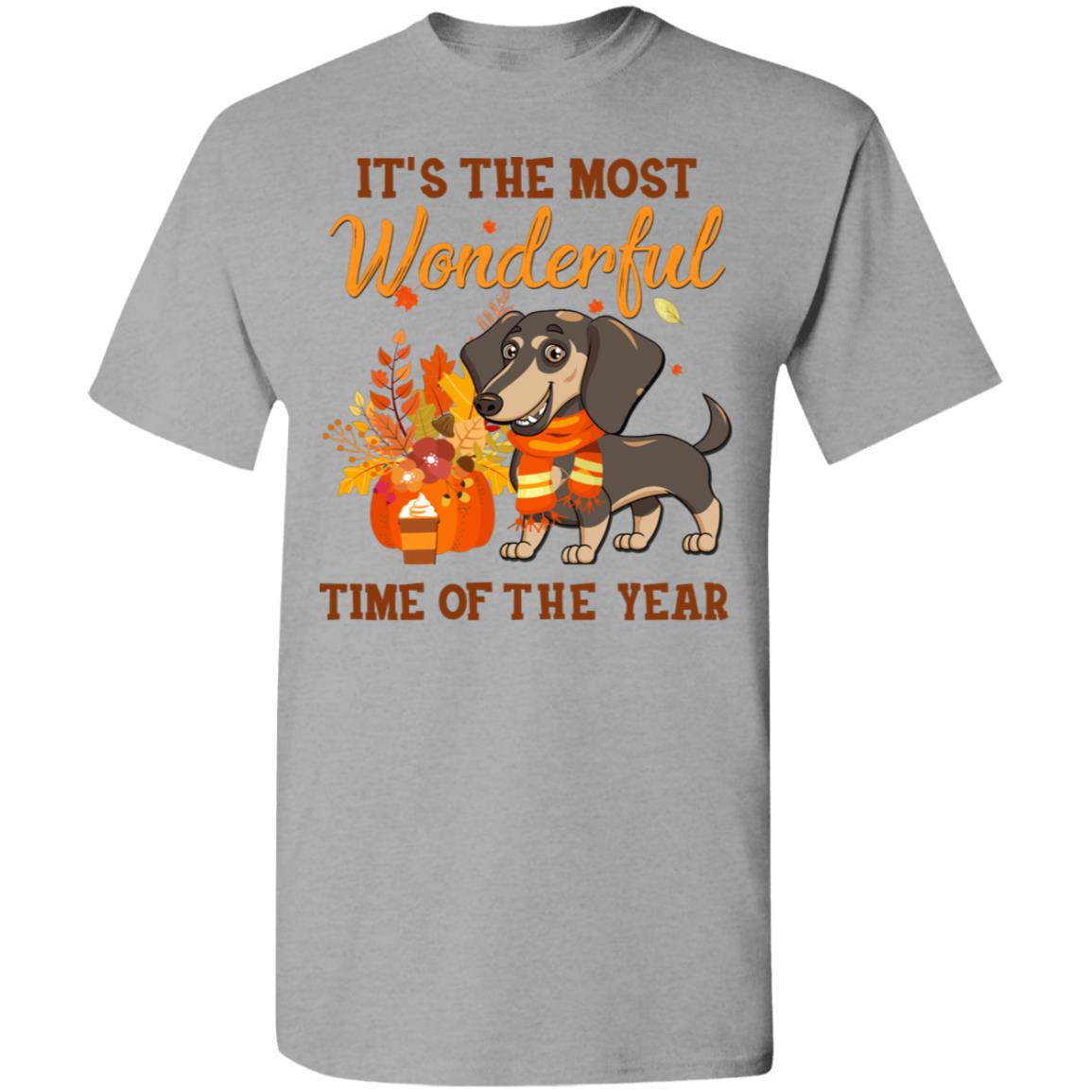 Dachshund Autumn It's The Most Wonderful Time Of The Year T-Shirt & Hoodie | Teecentury.com