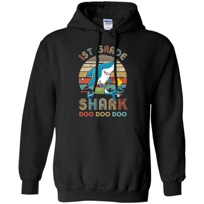 1st Grade Shark Doo Doo Doo Funny Back To School T-Shirt & Hoodie | Teecentury.com