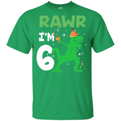 Rawr I'm 6 Birthday Gifts 2016 Dinosaur For Boys Youth Youth Shirt | Teecentury.com
