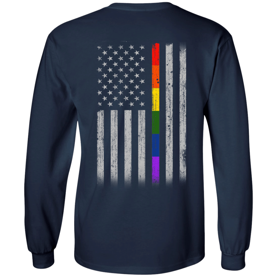 Rainbow Lesbian Gay Pride LGBT America Flag T-Shirt & Hoodie | Teecentury.com