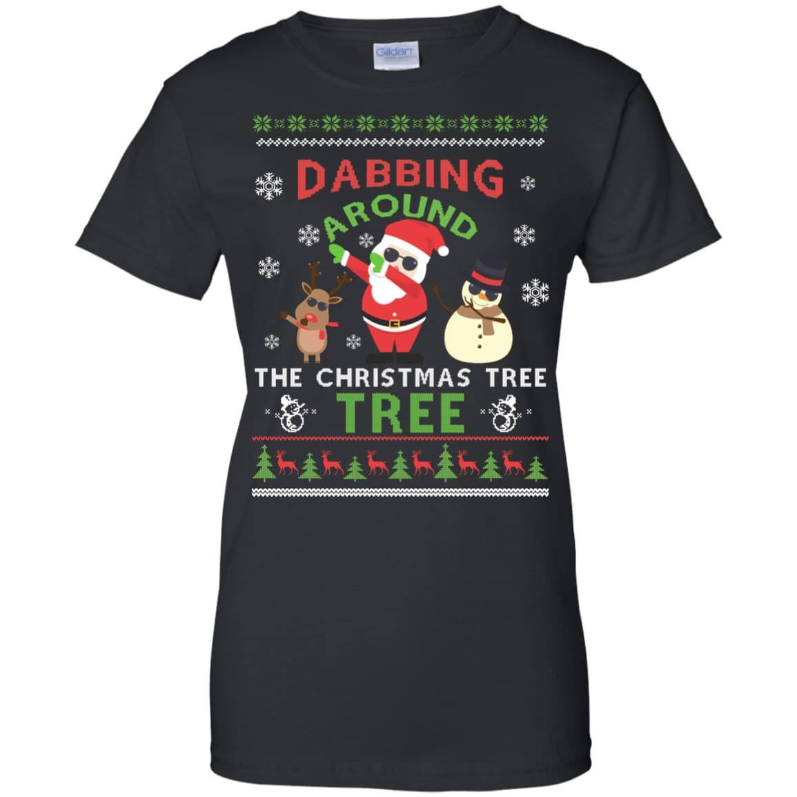 Dabbing Around The Christmas Tree Ugly Sweater T-Shirt & Hoodie | Teecentury.com