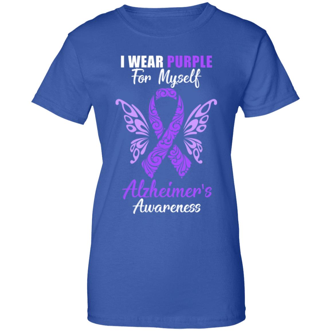 I Wear Purple For Myself Alzheimer's Awareness Gift T-Shirt & Hoodie | Teecentury.com