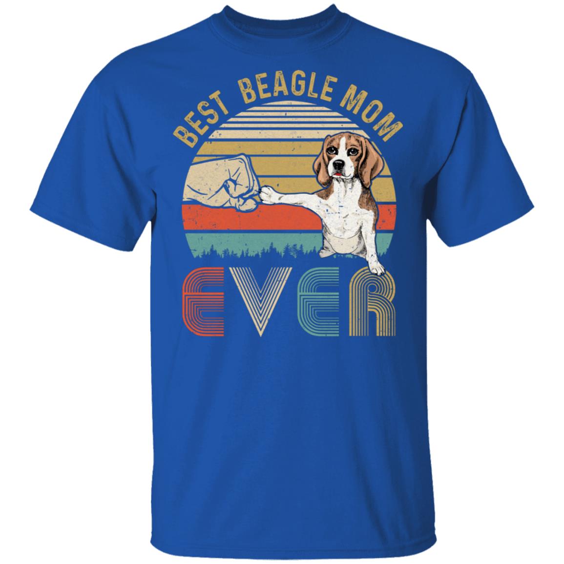 Vintage Best Beagle Mom Ever Bump Fit Funny Mom Gifts T-Shirt & Hoodie | Teecentury.com