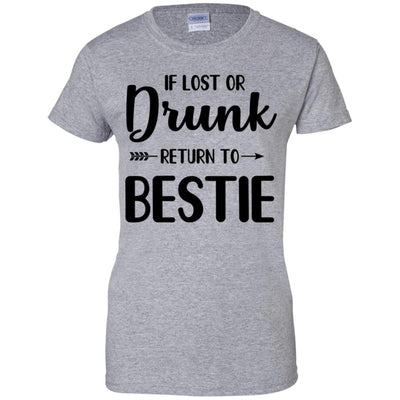 If Lost Or Drunk Please Return To My Bestie Couple T-Shirt & Tank Top | Teecentury.com