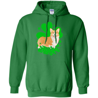 Corgi St. Patrick's Day Clovers T-Shirt & Hoodie | Teecentury.com