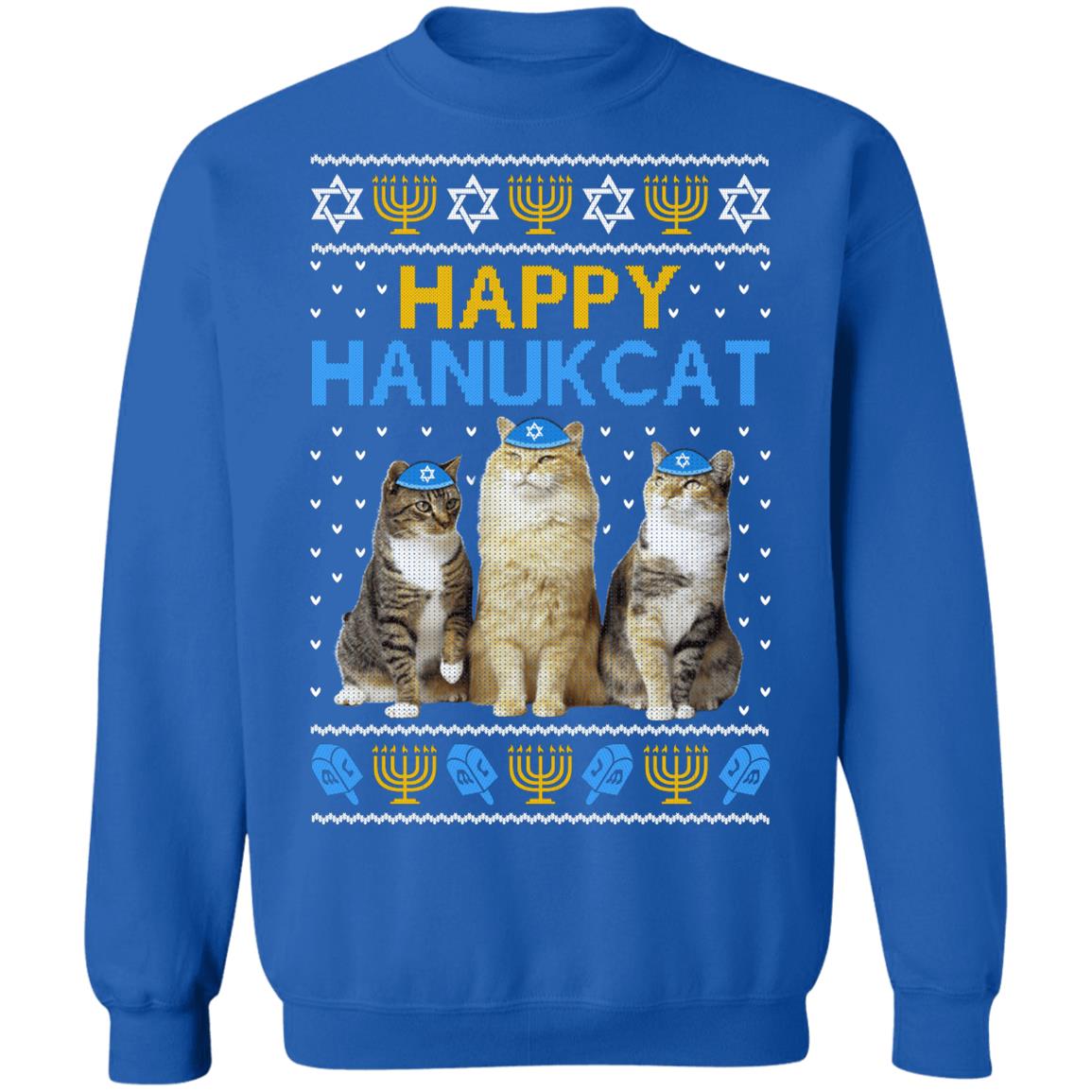Happy Hanukcat T-Shirt & Sweatshirt | Teecentury.com