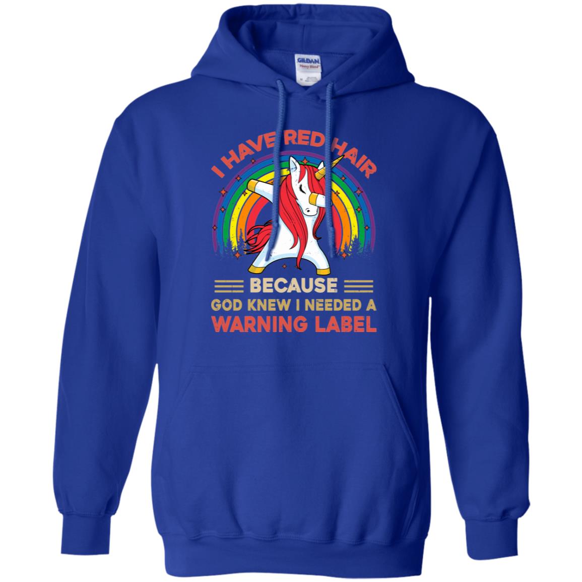 I Have Red Hair Because God Knew Funny Unicorn Redhead T-Shirt & Tank Top | Teecentury.com