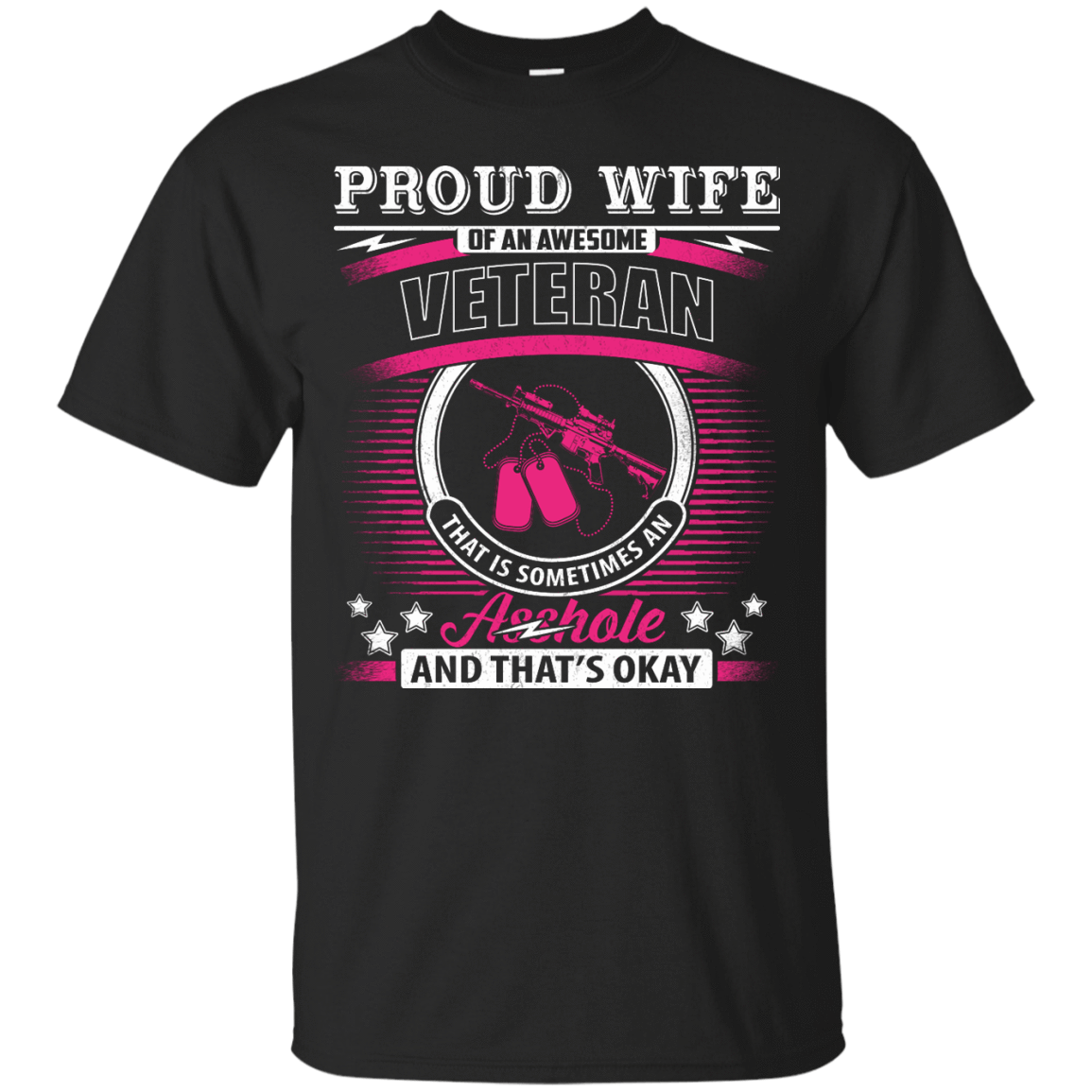 Proud Wife Of An Awesome Veteran T-Shirt & Hoodie | Teecentury.com