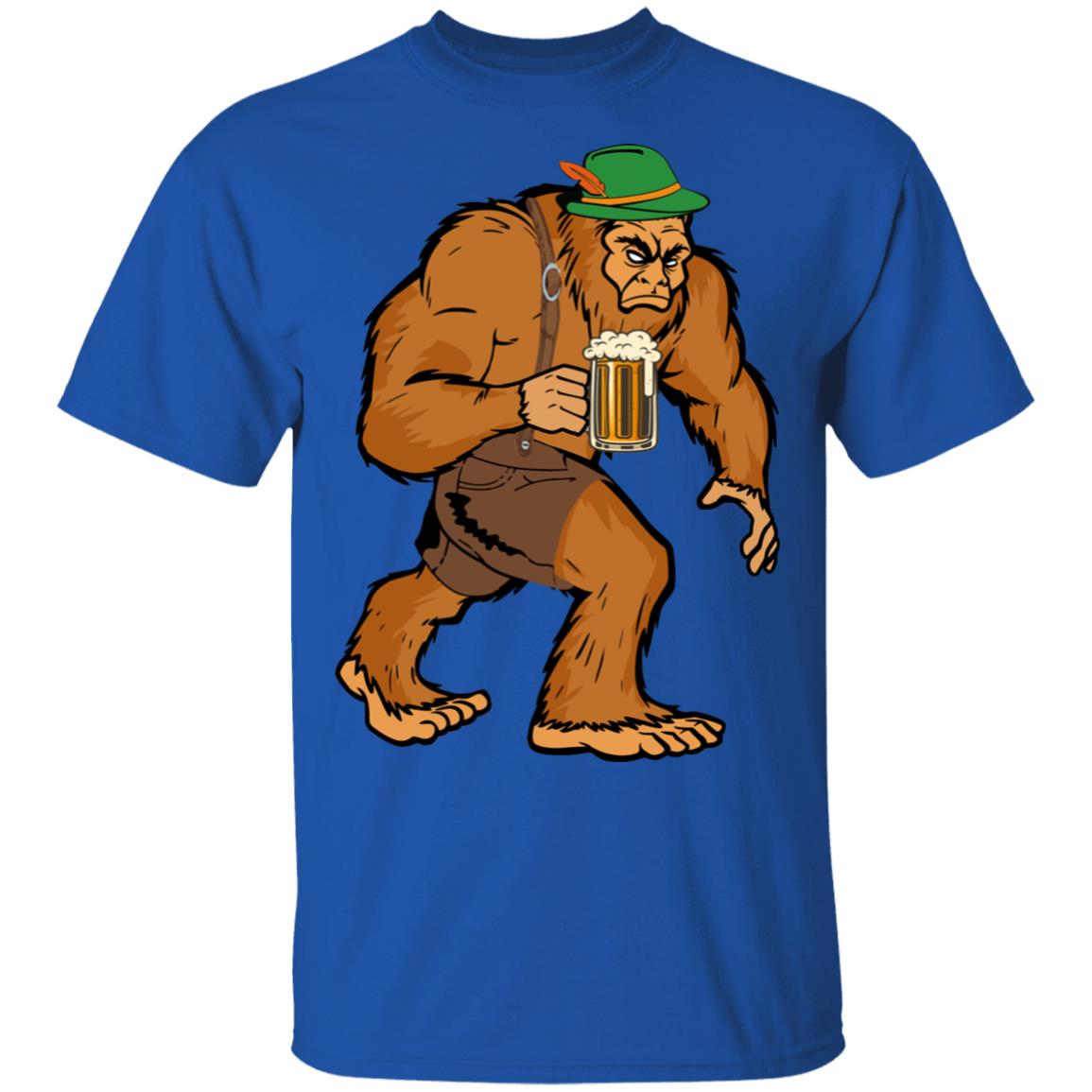 German Bigfoot Drinking Beer Funny Oktoberfest 2019 T-Shirt & Hoodie | Teecentury.com