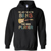 Vintage I'm Just Here To Bang The Bass Player Guitar T-Shirt & Hoodie | Teecentury.com