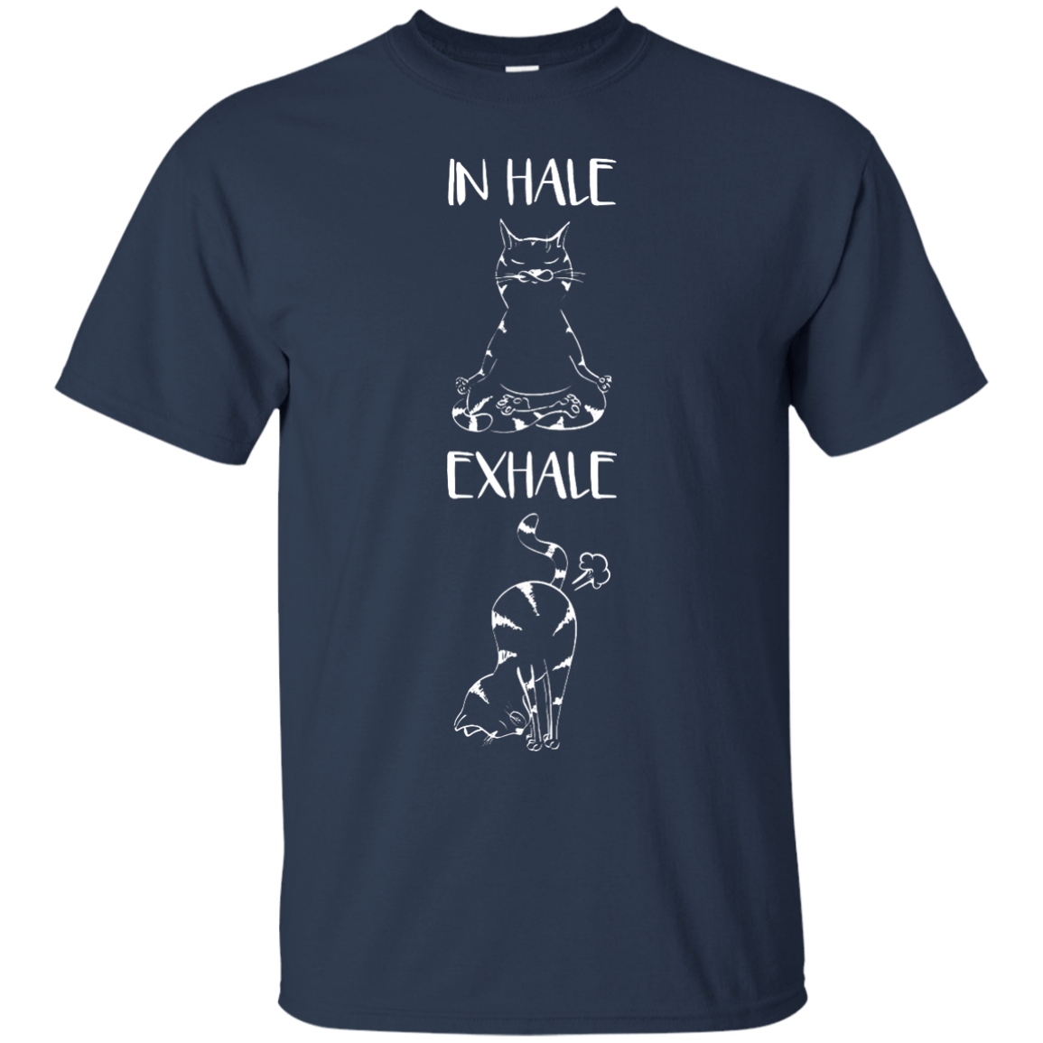 Yoga Cat Inhale Exhale T-Shirt & Hoodie | Teecentury.com