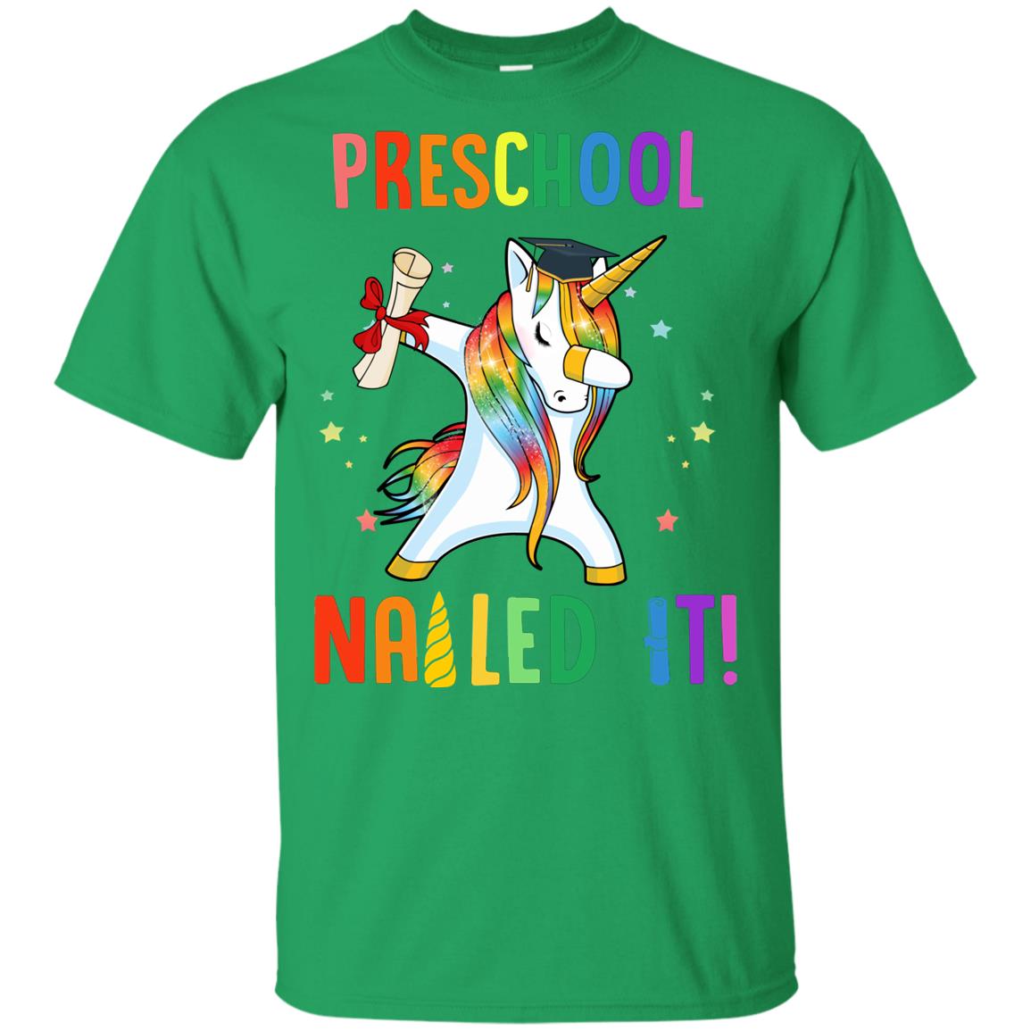 Dabbing Preschool Unicorn Nailed It Graduation Class Of 2019 T-Shirt