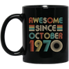 Awesome Since October 1970 Vintage 52th Birthday Gifts Mug Coffee Mug | Teecentury.com