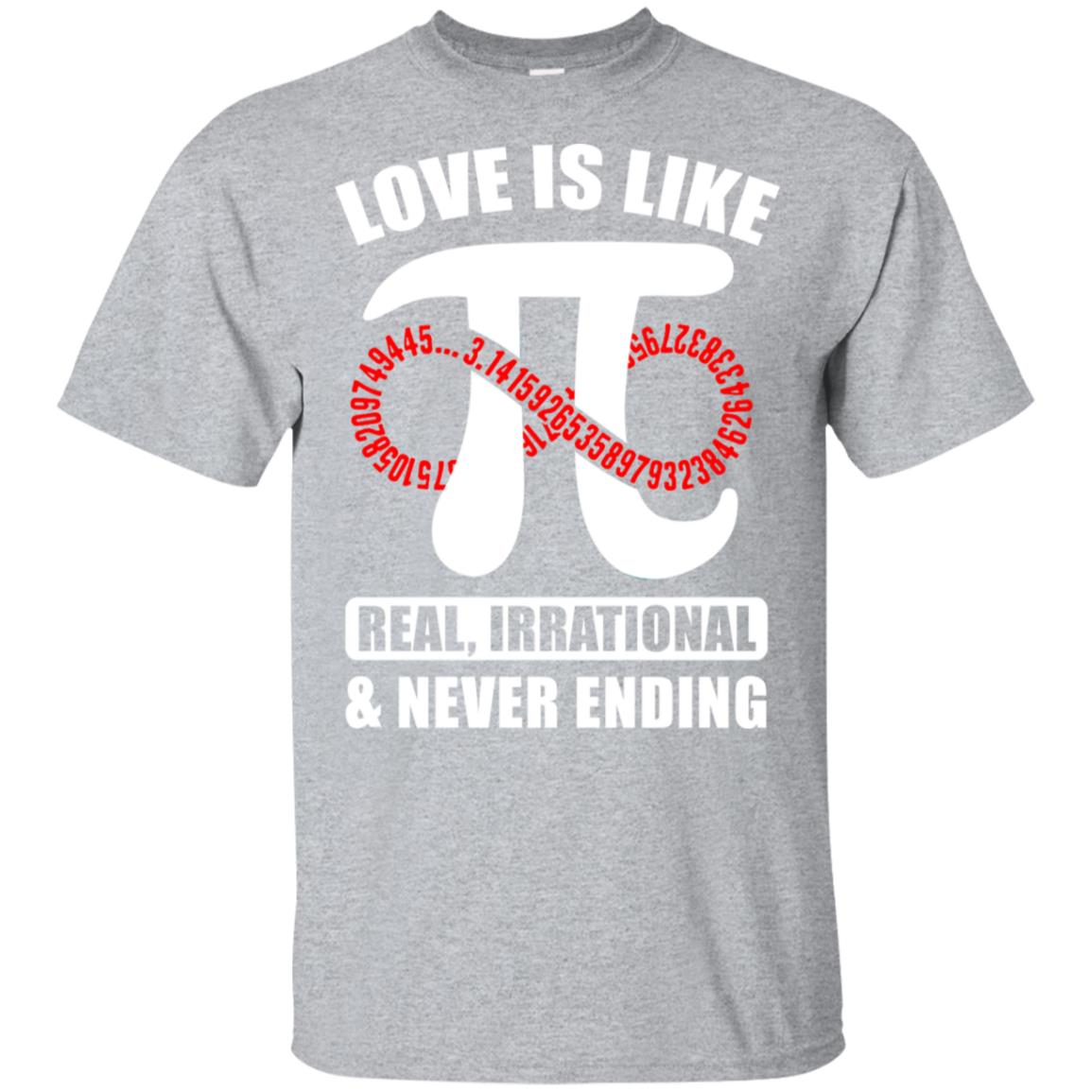 Love Is Like Pi Math 3.14 Pi Day Gift T-Shirt & Hoodie | Teecentury.com