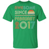 Awesome Since February 2017 Vintage 5th Birthday Gifts Youth Youth Shirt | Teecentury.com