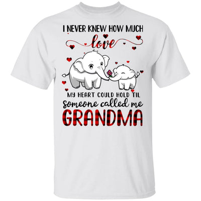 Someone Called Me Grandma Elephant Red Plaid Mother's Day T-Shirt & Hoodie | Teecentury.com