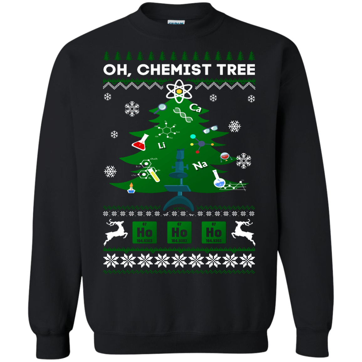 Oh, Chemist Tree Chemistry Tree Funny Ugly Christmas Science Oh, Chemist Tree Chemistry Tree Funny Ugly Christmas Science