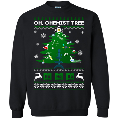 Oh Chemistry Tree Science Christmas Ugly Sweater Gift T-Shirt & Hoodie | Teecentury.com