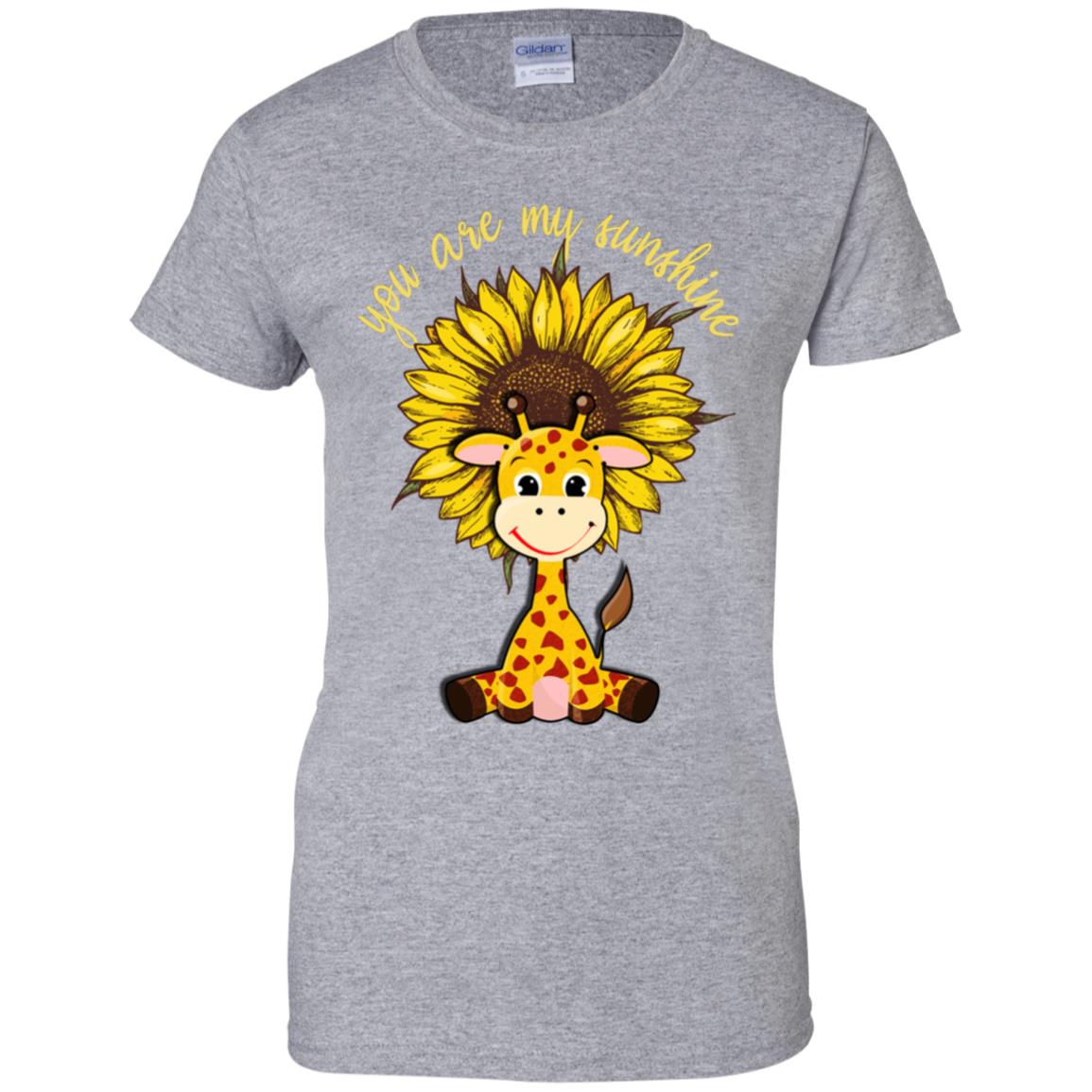 You Are My Little Sunshine Sunflower Giraffe T-Shirt & Hoodie | Teecentury.com