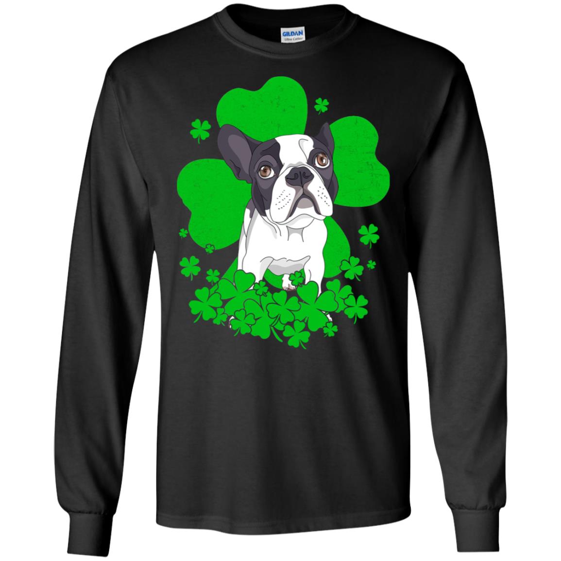 Bulldog St. Patrick's Day Clovers T-Shirt & Hoodie | Teecentury.com