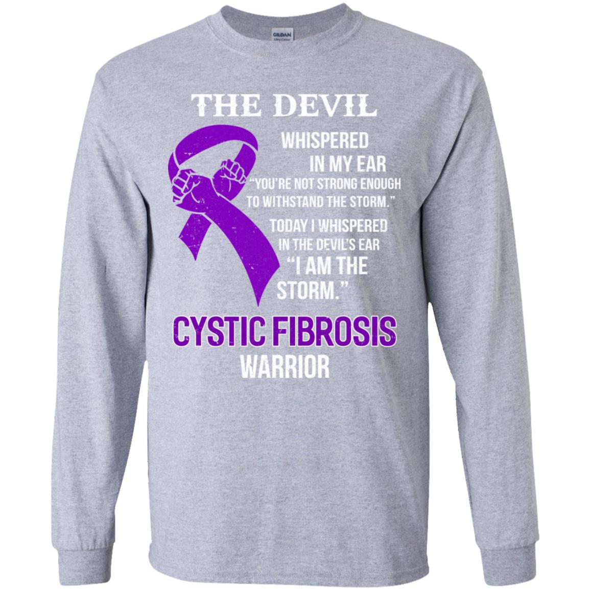 I Am The Storm Support Cystic Fibrosis Awareness Warrior Gift Youth Youth Shirt | Teecentury.com