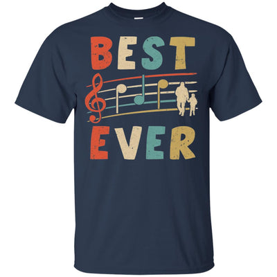 Vintage Retro Best Dad Ever Treble Clef Music Fathers Day Gift T-Shirt & Hoodie | Teecentury.com