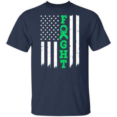 Lymphoma Liver Cancer Awareness American Flag Distressed T-Shirt & Hoodie | Teecentury.com