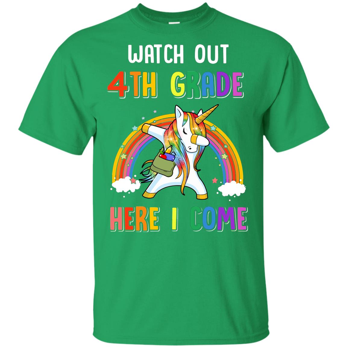 4th Grade Here I Come Unicorn Back To School Youth Youth Shirt | Teecentury.com