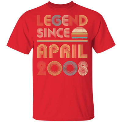 Legend Since April 2008 Vintage 14th Birthday Gifts Youth Youth Shirt | Teecentury.com