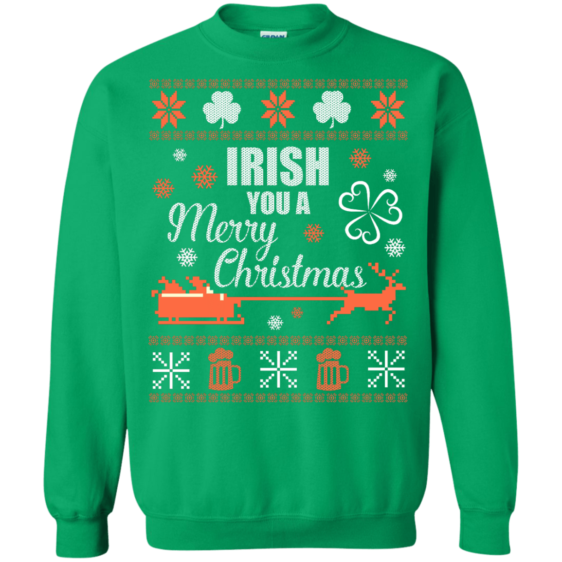Irish You A Merry Chrristmas T-Shirt & Hoodie | Teecentury.com