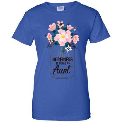 Happiness Is Being An Aunt Life Flower Aunt Gifts T-Shirt & Hoodie | Teecentury.com