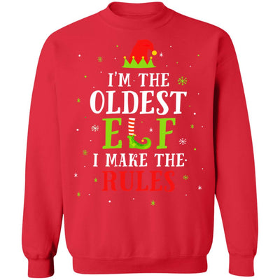 I'm The Oldest Elf Family Matching Funny Christmas Gift T-Shirt & Sweatshirt | Teecentury.com