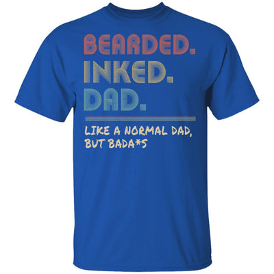 Bearded Inked Dad Funny For Daddy Papa Vintage T-Shirt & Hoodie | Teecentury.com