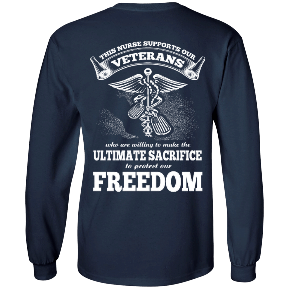 THIS NURSE SUPPORTS OUR VETERANS T-Shirt & Hoodie | Teecentury.com