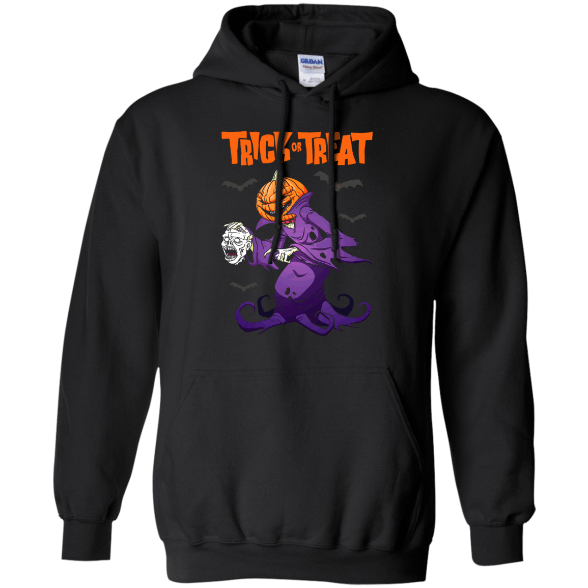 Trick Or Treat Pumpkin Zombie Halloween T-Shirt & Hoodie | Teecentury.com